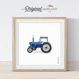 Old Blue Tractor - Printable Art