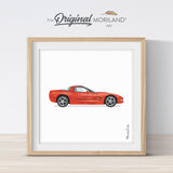 Red Sports Car Print - Printable Art