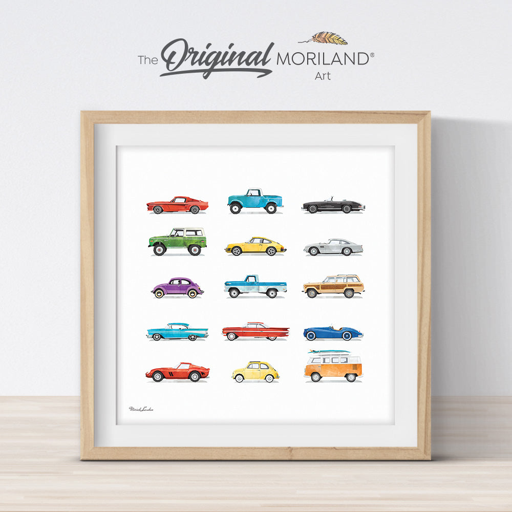 Classic Cars Print - Printable Art