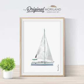 Sailing Yacht Wall Art Gift