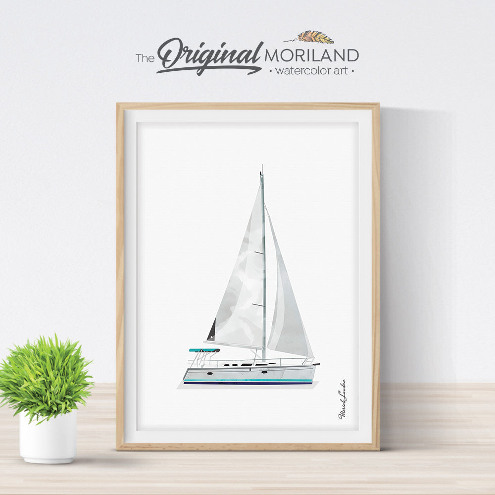 Sailing Yacht Wall Art Gift
