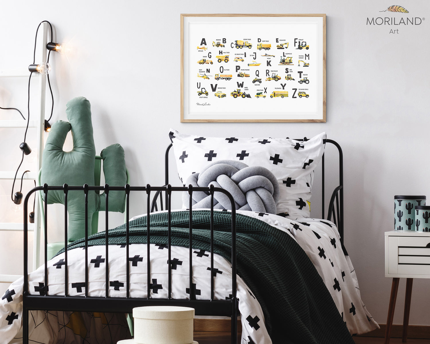 Transportation vehicle Alphabet print for boy room decor