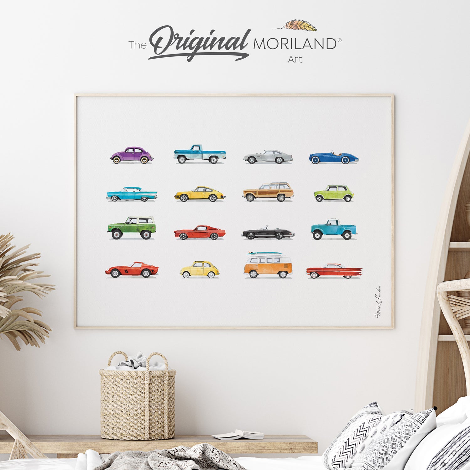 Old-timer, vintage Classic Cars Fine Art Print for Boy Room Decor