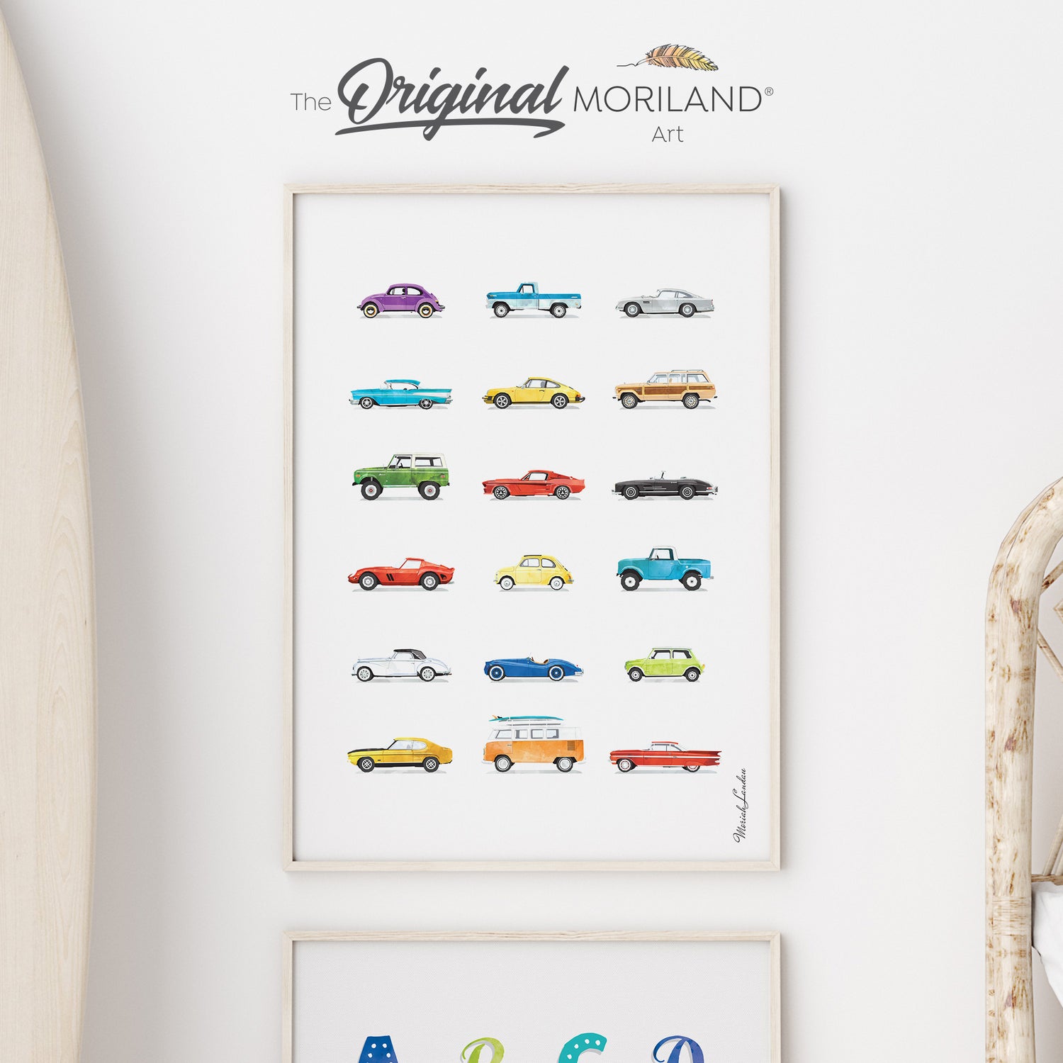 Classic Cars Fine Art Paper Print | Vertical
