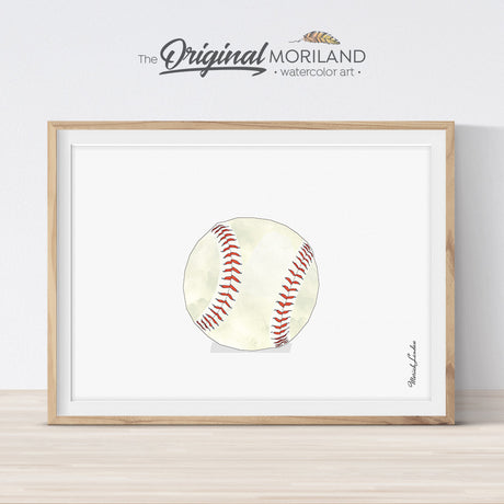 baseball wall art print for boy room decor