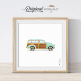 Vintage Woodie Car Print - Printable Art