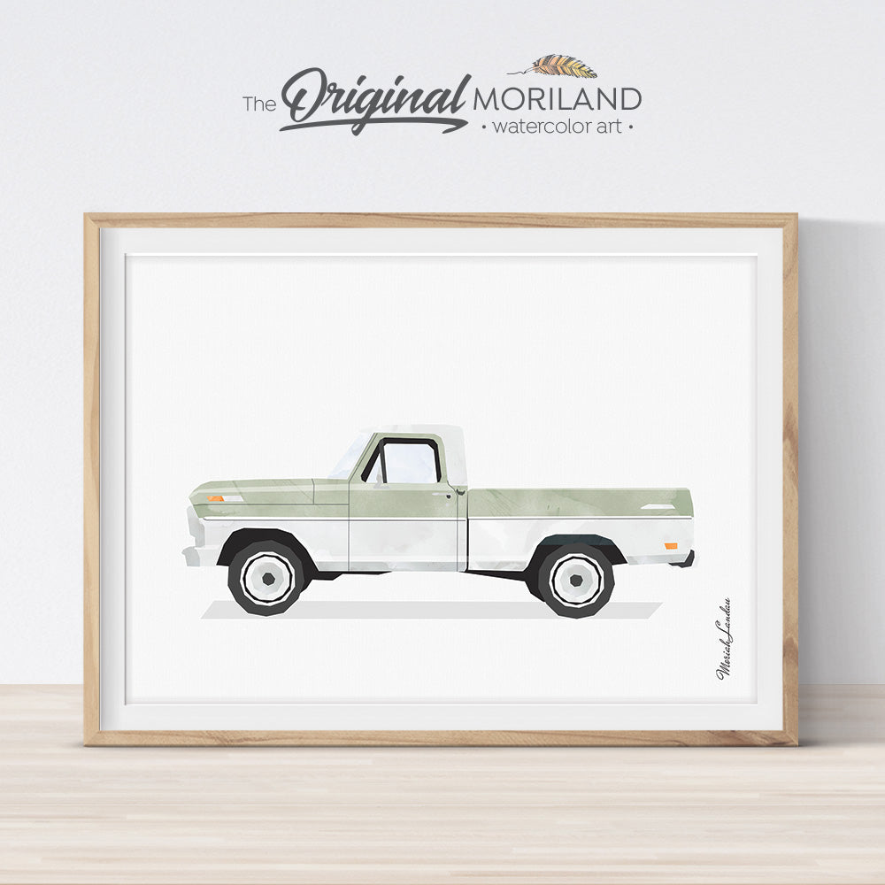 Vintage Trucks - Printable Set of 9 - LAND88