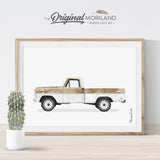 Light Brown Old Truck Print - Printable Art