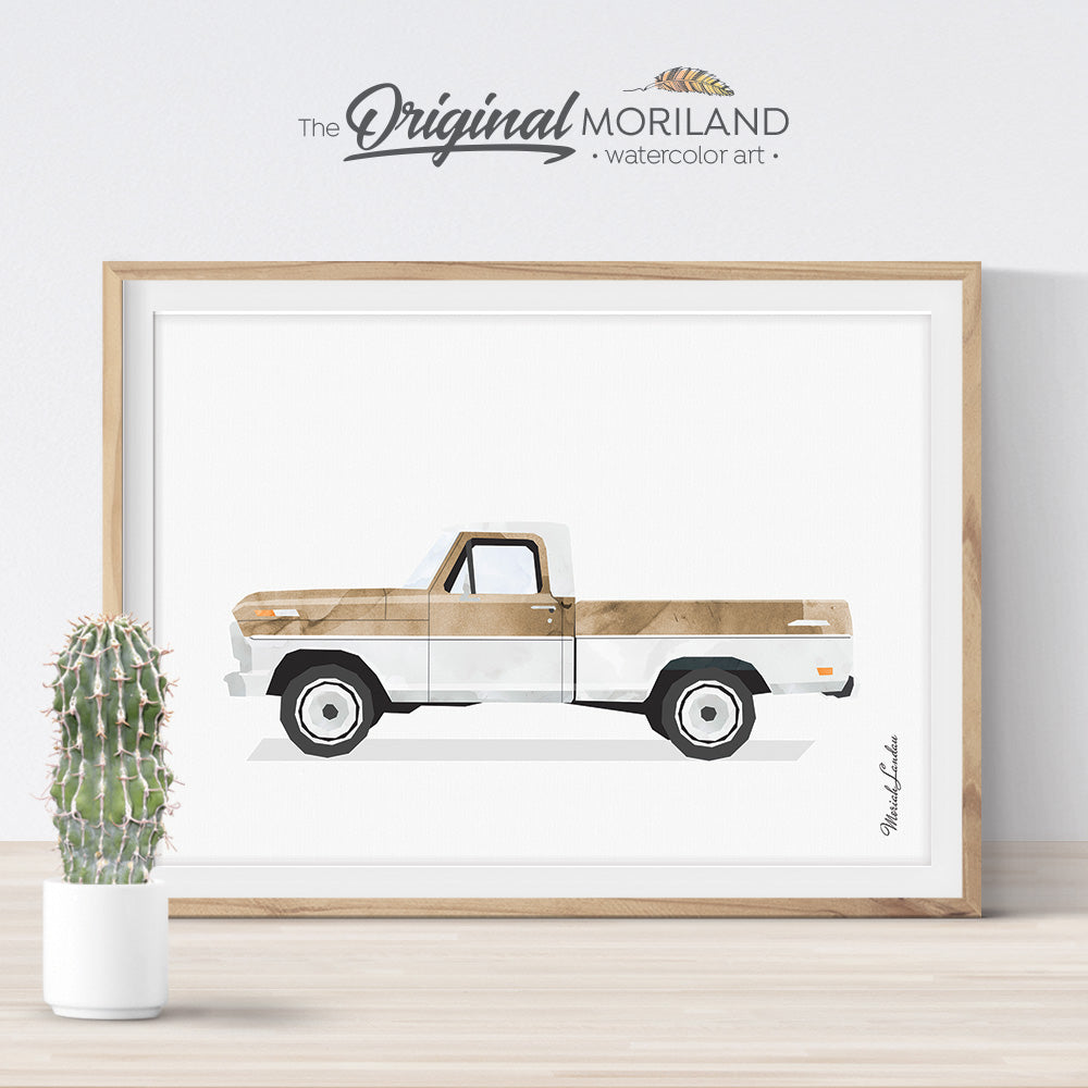 Vintage Trucks - Printable Set of 9 - LAND88