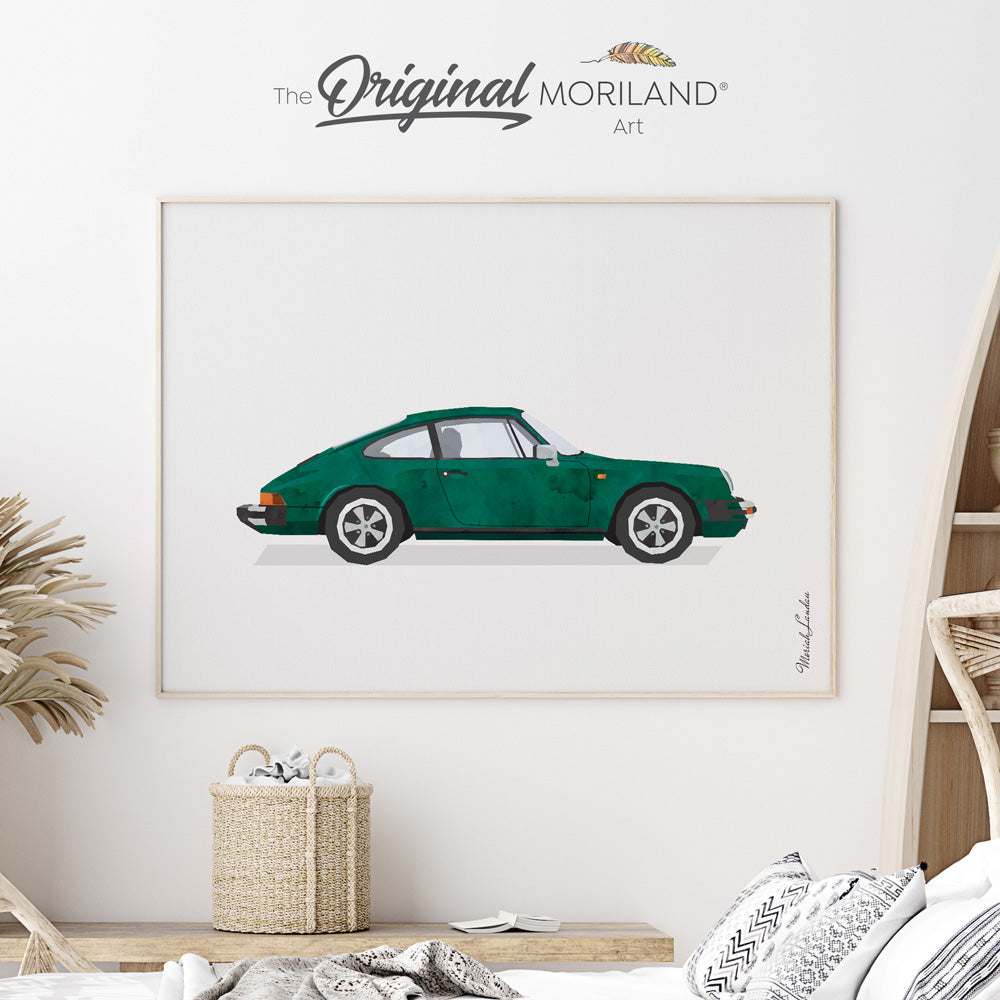 Classic Porsche 911 wall art print decor