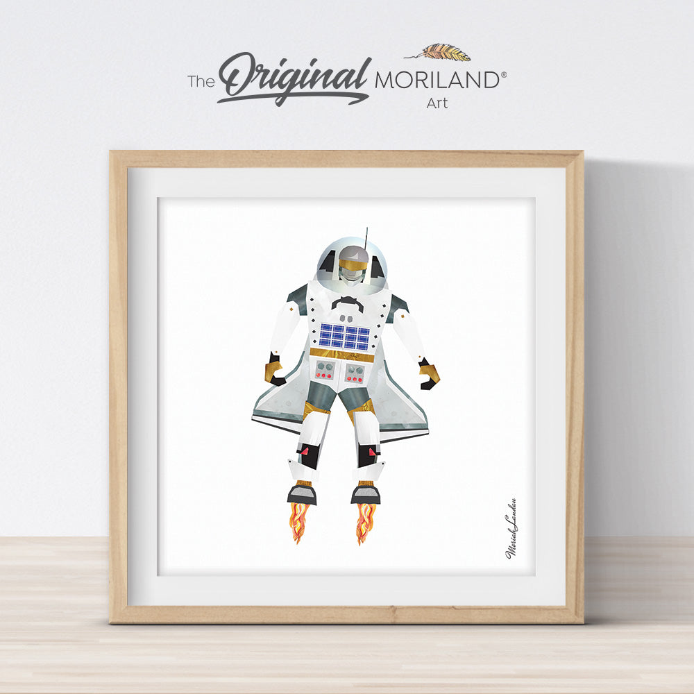 Houston the Space Robot - Printable Art