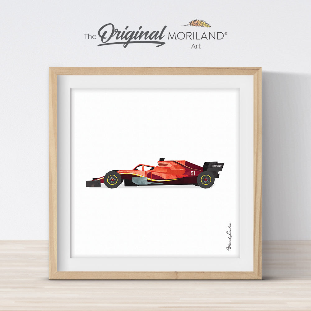 Classic Road Racing Car Print - Printable Art