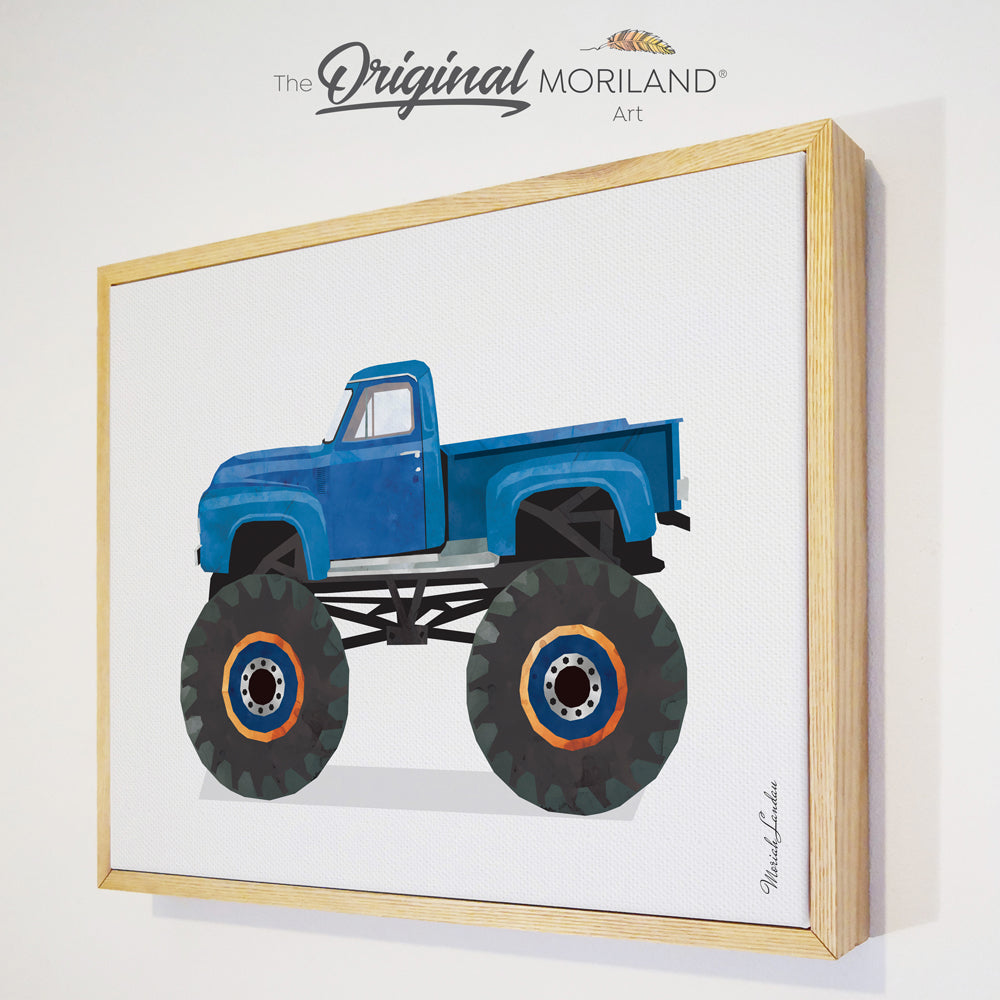 Monster Trucks - Framed Canvas Prints - Set of 6 - LAND65