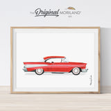 Car Print, Classic Car Wall Art, Transportation Print, Printable Car Bedroom Decor, Kids Room Print, Vintage Car Nursery, MORILAND Wall Art, Vintage Car Print | By MORILAND