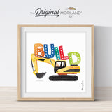 BUILD Print with Digger - Printable Art