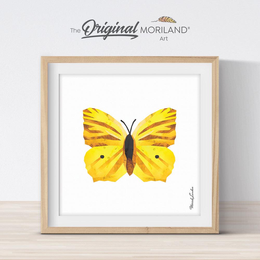 Yellow Butterfly Print - Printable Art