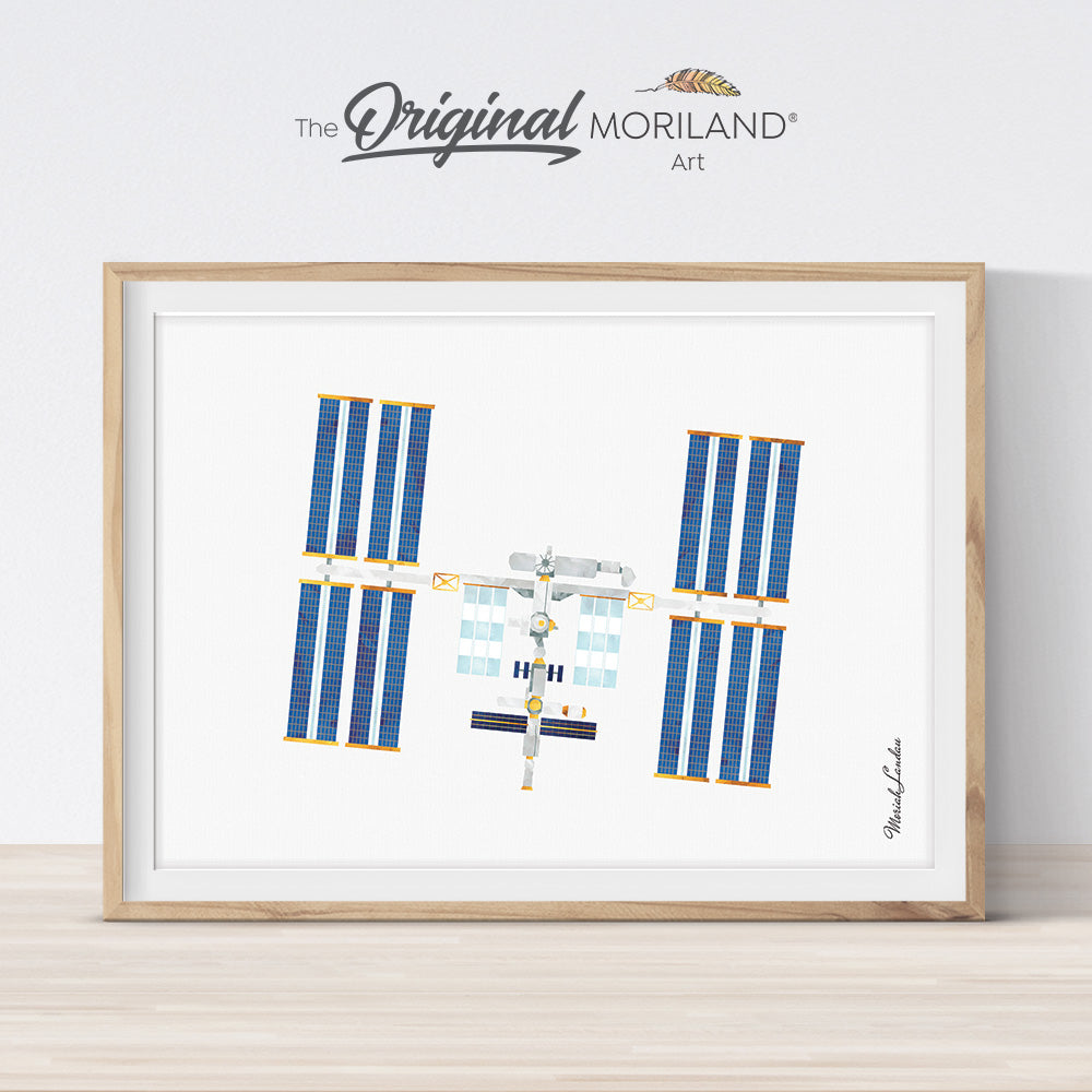 International Space Station Art Print - Printable Art by MORILAND