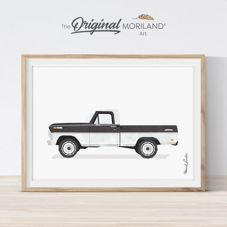 Truck Print, Pickup Truck Wall Art, Classic Car Print, Truck Art, Boy Nursery Wall Decor, Car Printable Poster, Transportation Art | MORILAND®