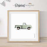 Sage Green Old Truck Print - Printable Art