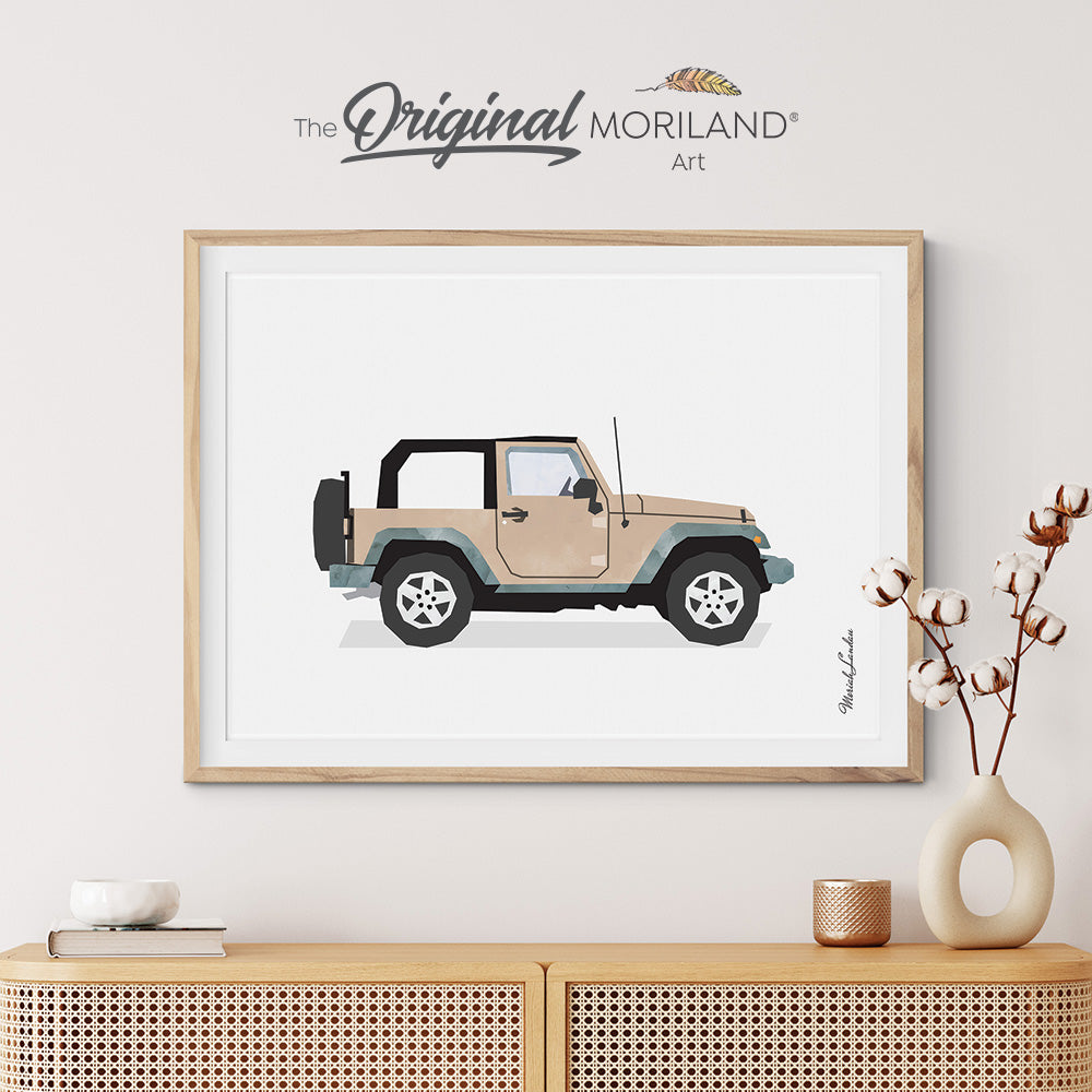 SUV Print, SUV Wall Art, Gender Neutral Nursery, Transportation Wall Art, Watercolor Art, Vehicle Wall Art, Toddler Room Decor, Teen Girl Gift, Printable