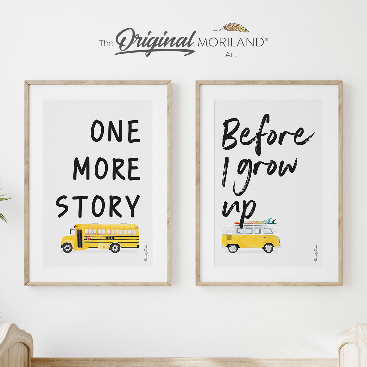 One More Story Before I Grow Up - Original Quote by MORILAND® - Printable Set of 2 - LAND133