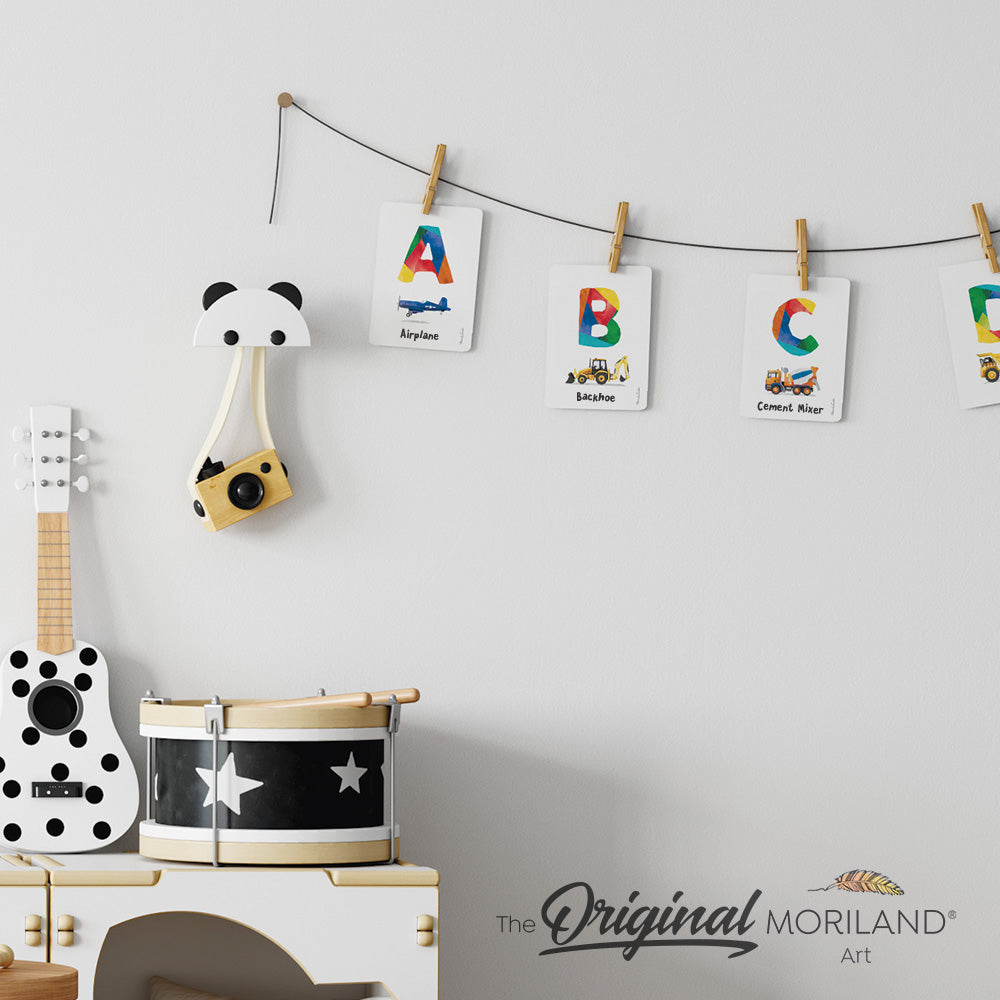 Transportation Alphabet Printable Flashcards, Preschool Printable ABC, Homeschool Activities, Learning letters, Vehicles Art, by MORILAND