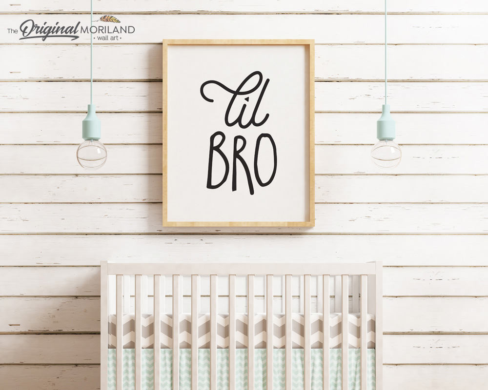 Little Brother Print, Lil Brother Wall Decor, Little Brother Sign, Lil Bro, Brother Announcement Printable, Little Brother Wall Art, Nursery