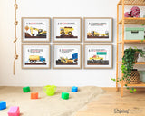 How To Build a Road by MORILAND, Educational Wall Art Set, Alphabet Art, Classroom Decor, Printable, ABC Poster, Construction, Horizontal