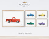 Beige Old Truck Print, Pickup Truck Wall Art, Truck Art, Nursery Prints, Car Printable Poster, Toddler, Transportation Art, MORILAND