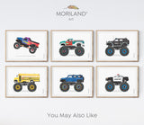 Garbage Truck Monster Truck Print - Printable Art
