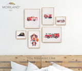 Firefighter Helmet Print - Printable Art