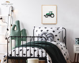 Green Tractor Print | Vertical - Printable Art