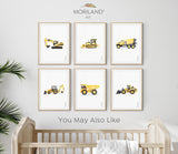 Cement Mixer Truck Print, Vertical Concrete Mixer Print, Printable Construction Vehicle, Transportation Prints, Big Boy Room Decor, MORILAND