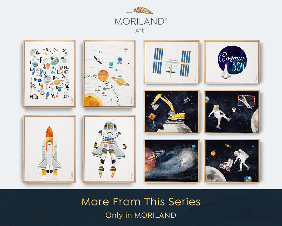 Wall Art Print Space Launch Rocket in Sky, Gifts & Merchandise