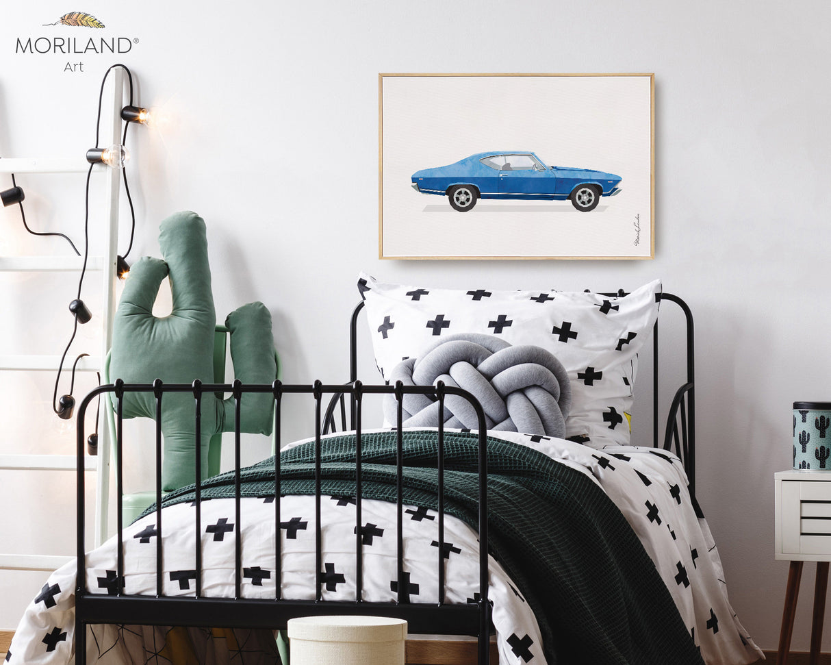 Classic Car Print, Car Print, Transportation Wall Art, Car Printable, Muscle Car Decor, Boy Bedroom Decor, Vehicle Art, Vintage Car Print