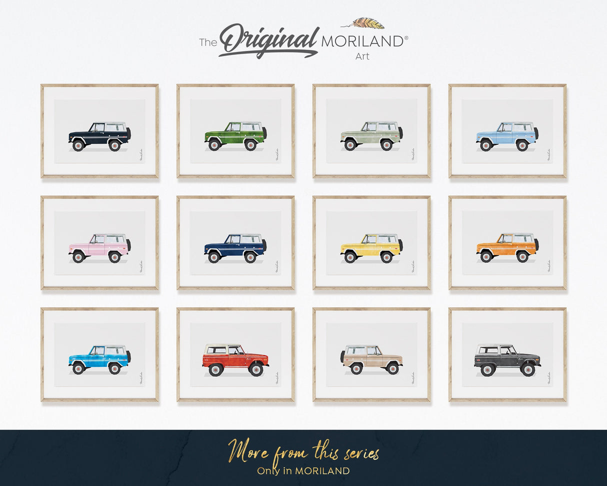 SUV Print, Classic Car Wall Art, Transportation Wall Art, Boy Room Decor, Watercolor Art, Toddlers Wall Art, Vintage Car, Printable