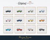 SUV Print, Classic Car Wall Art, Transportation Wall Art, Boy Room Decor, Watercolor Art, Toddlers Wall Art, Vintage Car, Printable