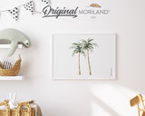 Palm Trees Print | Horizontal, Printable Surf Wall Art, Surf Nursery Decor, Coastal Bedroom Poster, Sage Green, Boho Beach Decor | MORILAND®