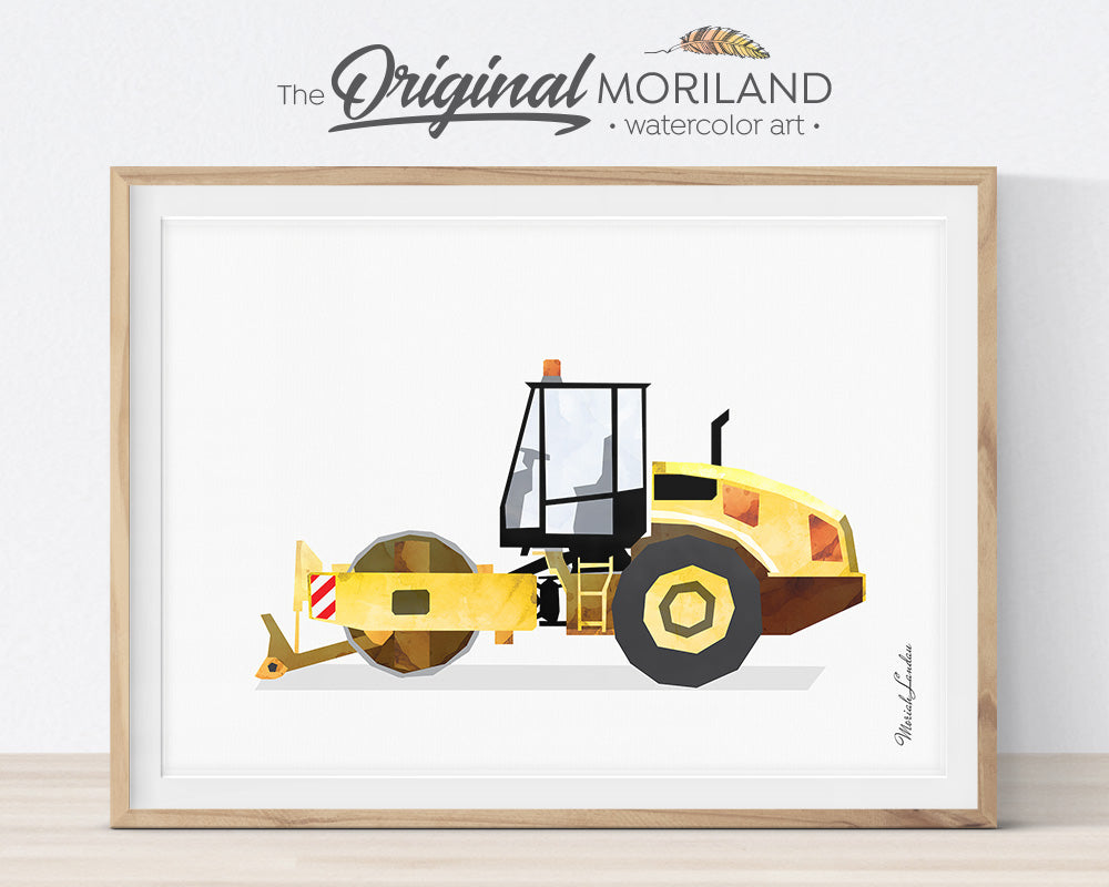 Loader, Construction, Vehicle, Truck, Print, Wall Art, Toddler, Decor, Printable, Bulldozer, Digger, Alphabet Wall Art, Classroom Decor, Skid Steer, Backhoe, Excavator
