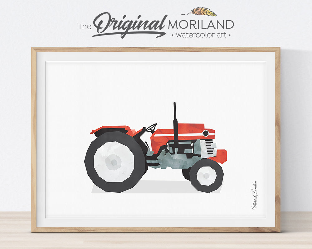 Farm Vehicles Decor, Preschool, Boy Bedroom Art, Digger Printable, Tractor Nursery, Tractor Birthday, Farmhouse Room Decor, Forklift, International Scout Truck, Backhoe, Alphabet Print, MORILAND Wall Art