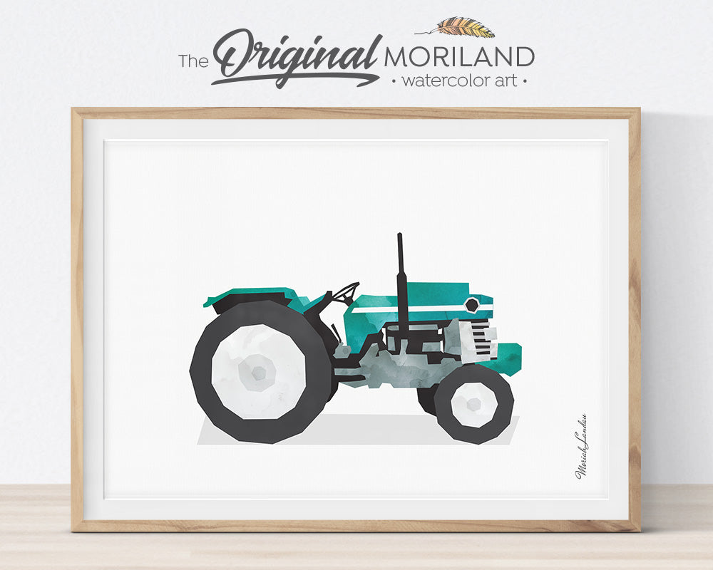 Farm Vehicles Decor, Tractor Wall Art, Preschool, Boy Bedroom Art, Digger Printable, Tractor Nursery, Tractor Birthday, Farmhouse Room Decor, Skid Steer, Pickup Truck, Backhoe, Planes Trains Trucks and Toys Print, Little Boys, Combine Decor, MORILAND Wall Art