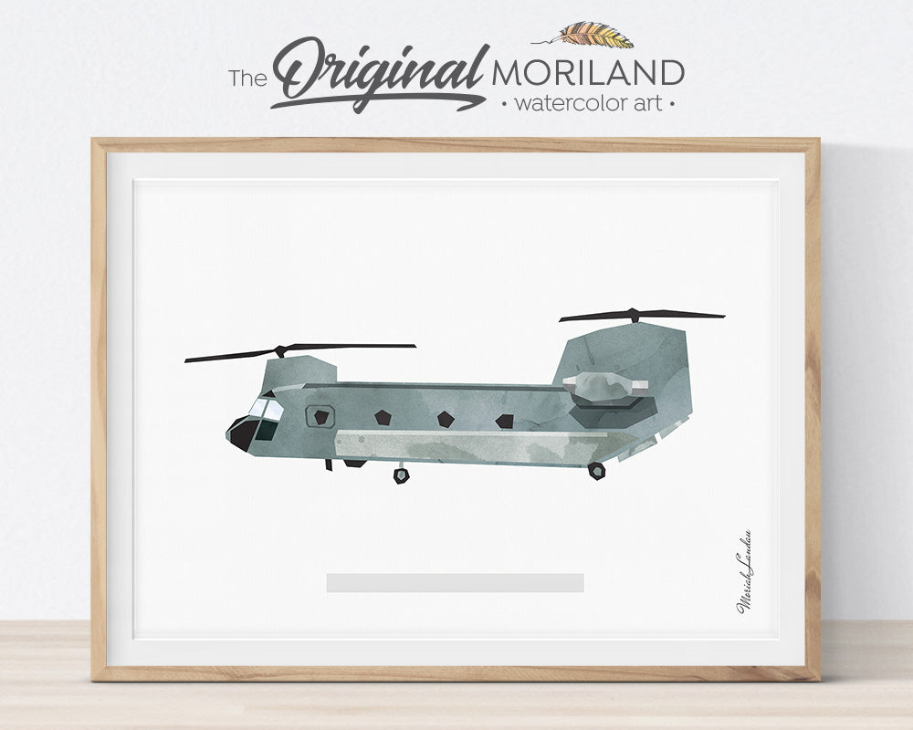 Chinook helicopter art