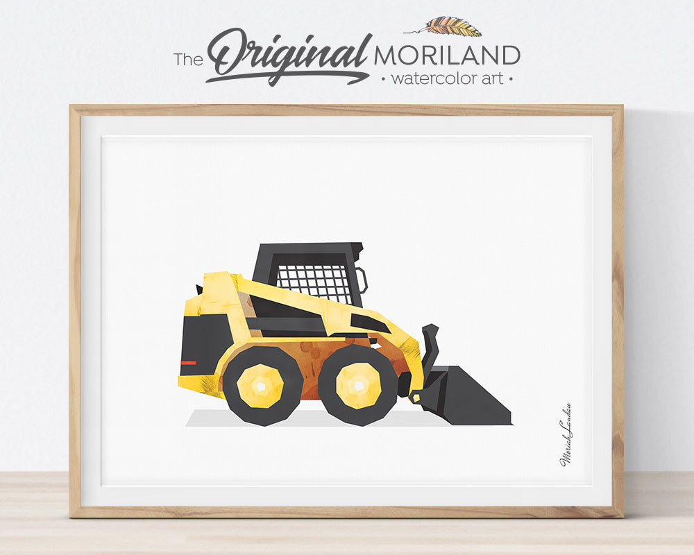 Farm Vehicles Decor, Tractor Wall Art, Preschool, Boy Bedroom Art, Digger Printable, Tractor Nursery, Tractor Birthday, Farmhouse Room Decor, Skid Steer, Pickup Truck, Backhoe, Planes Trains Trucks and Toys Print, Little Boys, Combine Decor, MORILAND Wall Art