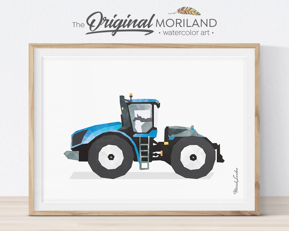 Farm Vehicles Decor, Preschool, Boy Bedroom Art, Digger Printable, Tractor Nursery, Tractor Birthday, Farmhouse Room Decor, Forklift, International Scout Truck, Backhoe, Alphabet Print, MORILAND Wall Art