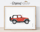YJ Jeep, Print, Wall Art, Toddler, Decor, Printable