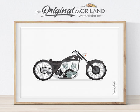 Black & White Vehicles - Printable Set of 9 - LAND25