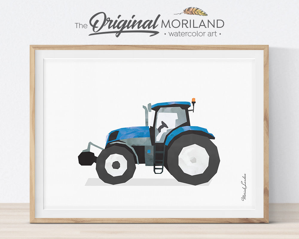 Farm Vehicles Decor, Tractor Wall Art, Preschool, Boy Bedroom Art, Digger Printable, Tractor Nursery, Tractor Birthday, Farmhouse Room Decor, Skid Steer, Pickup Truck, Backhoe, Planes Trains Trucks and Toys Print, Little Boys, Combine Decor, MORILAND Wall Art