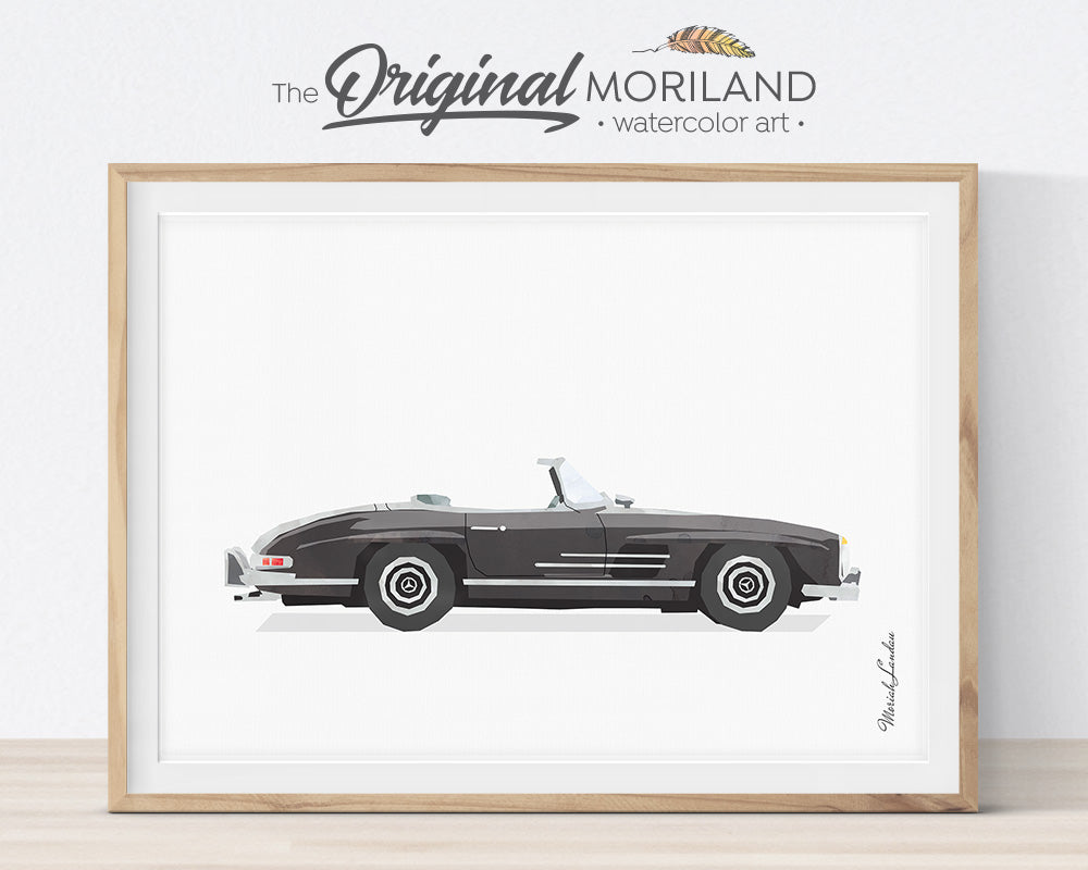 Black & White Vehicles - Printable Set of 9 - LAND25