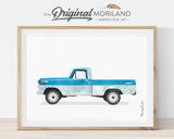 Ford Pickup, Print, Wall Art, Toddler, Decor, Printable