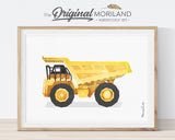 Dump Truck, Construction, Vehicle, Truck, Print, Wall Art, Toddler, Decor, Printable